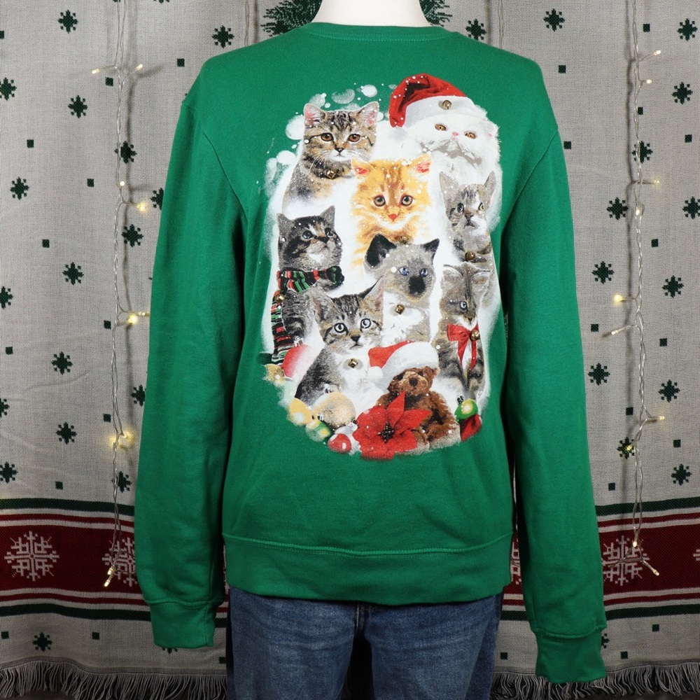 Majestic Cat Christmas Sweater